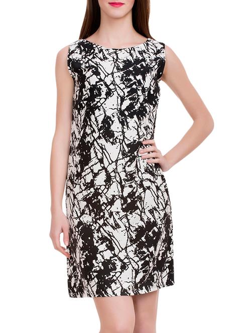 black printed hosery dress - 12817902 - Very Small Image - 1