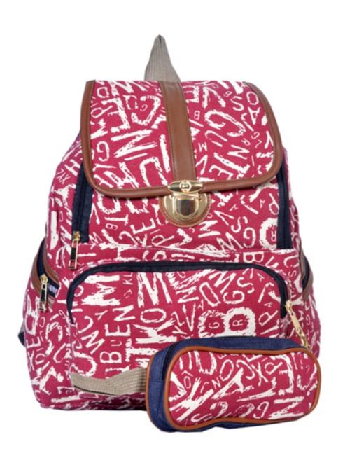 red cotton backpack - 12818608 - Very Small Image - 1