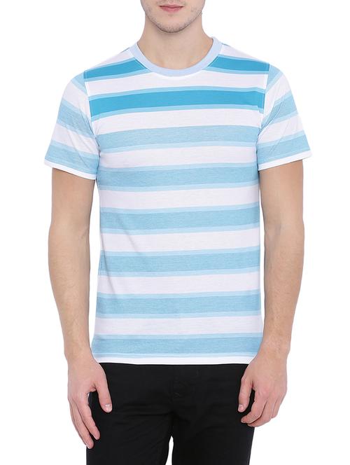 light blue cotton striped t-shirt - 12819750 - Very Small Image - 1