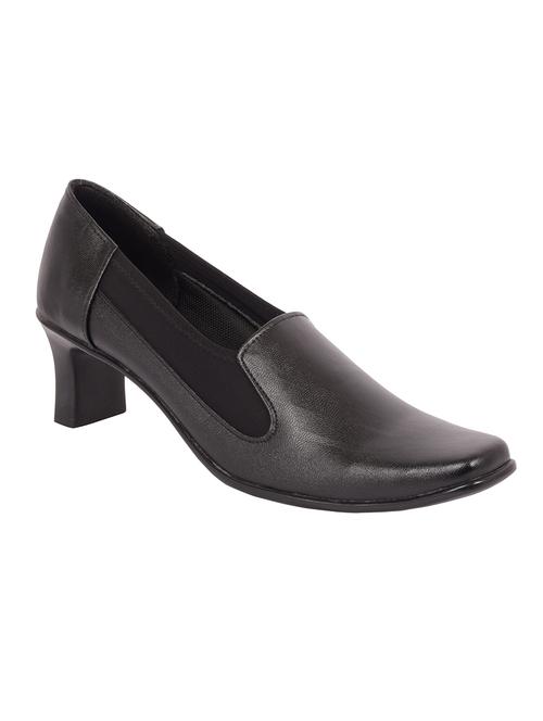 black leather slip on formal shoes - 12820446 - Very Small Image - 1