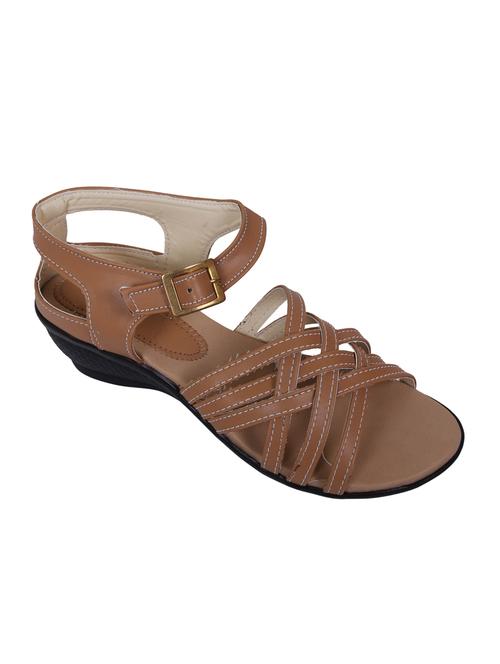 beige fabric back strap sandals - 12822114 - Very Small Image - 1