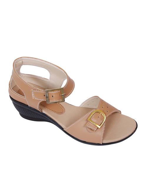 beige fabric back strap sandals - 12822116 - Very Small Image - 1