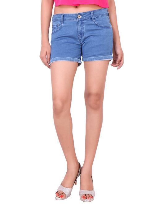 blue denim shorts - 12822441 - Very Small Image - 1