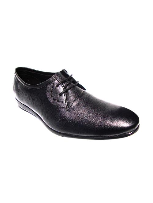 black Leather lace up derby - 12826571 - Very Small Image - 1