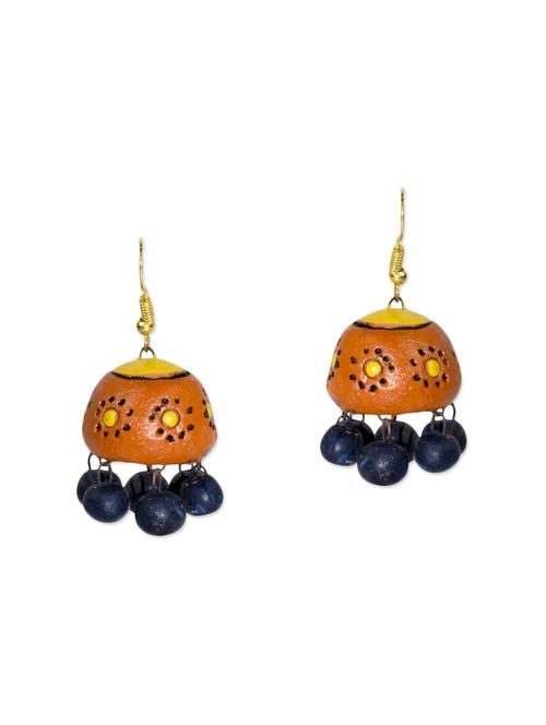 multi colored metal drop earring - 12827284 - Very Small Image - 1