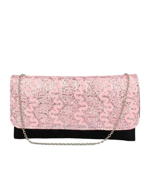 pink synthetic leather clutch - 12829950 - Very Small Image - 1