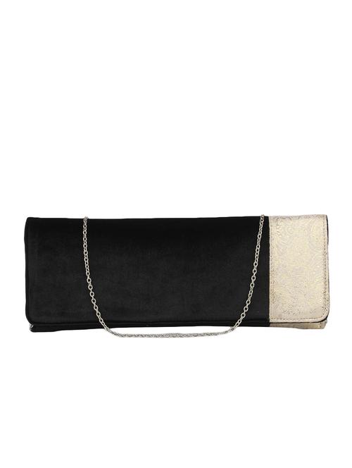 black synthetic leather clutch - 12829955 - Very Small Image - 1