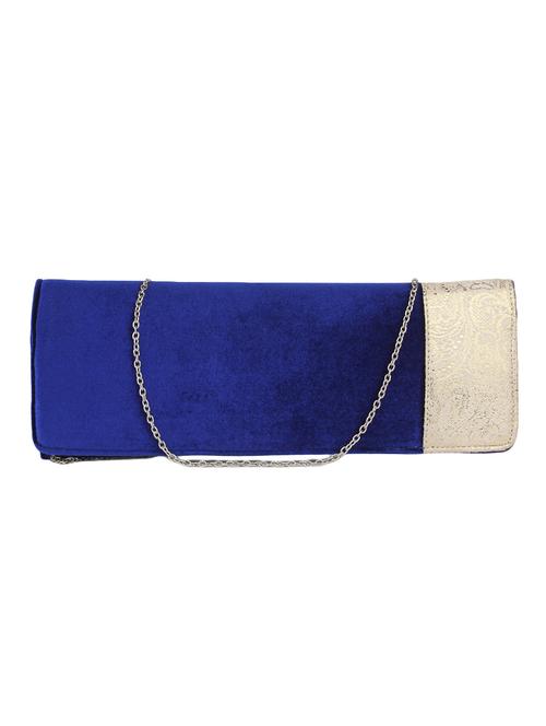 blue synthetic leather clutch - 12829956 - Very Small Image - 1