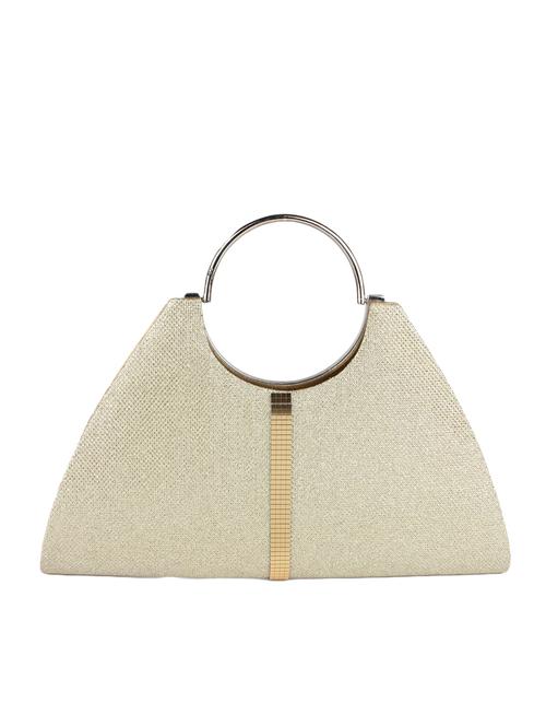 gold synthetic leather clutch - 12829965 - Very Small Image - 1