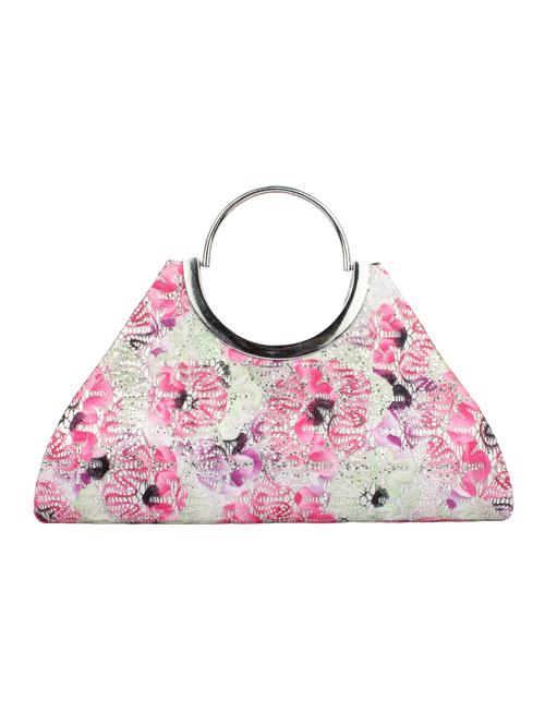 pink synthetic leather clutch - 12829971 - Very Small Image - 1