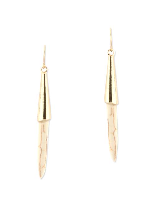 gold metal earring - 12833261 - Very Small Image - 1
