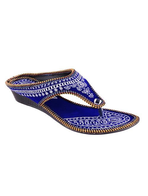 blue ethnic sandal - 12836006 - Very Small Image - 1