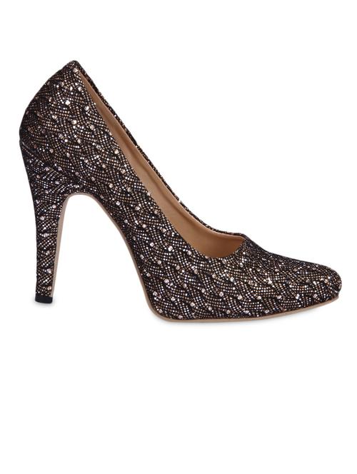 embellished shimmery black high heel pumps - 1283663 - Very Small Image - 1