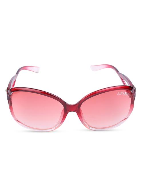 red uv protective rectangular full rim sunglass - 1283722 - Very Small Image - 1