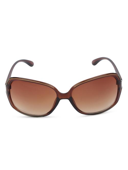 brown uv protective rectangular full rim sunglass - 1283734 - Very Small Image - 1