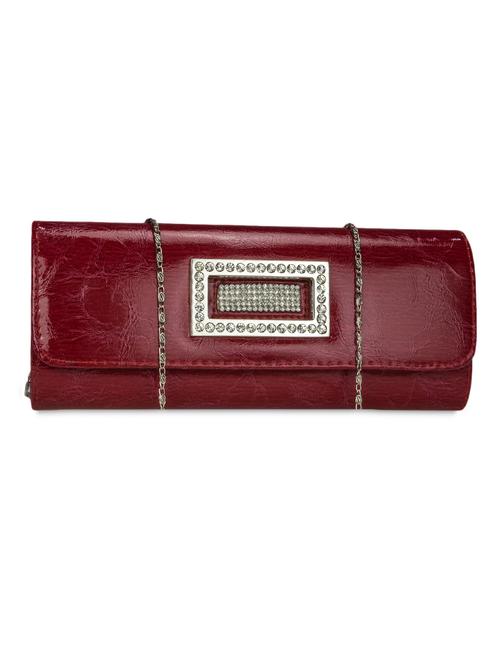 red leatherette clutch - 1284550 - Very Small Image - 1