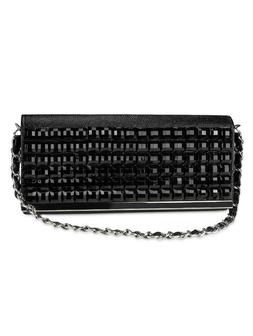 black leatherette clutch - 1284575 - Very Small Image - 1
