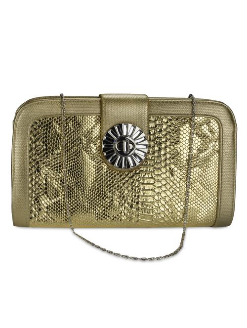 gold leatherette clutch - 1284579 - Very Small Image - 1