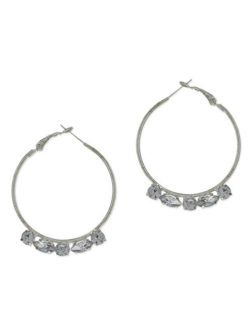 white metal earrings - 1284697 - Very Small Image - 1