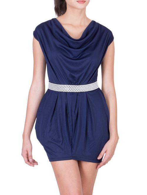 blue polyester bodycon dress - 12848183 - Very Small Image - 1
