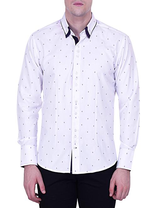 white cotton casual shirt - 12848887 - Very Small Image - 1