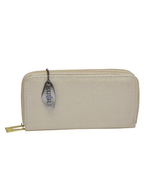 beige leatherette clutch - 12852173 - Very Small Image - 1