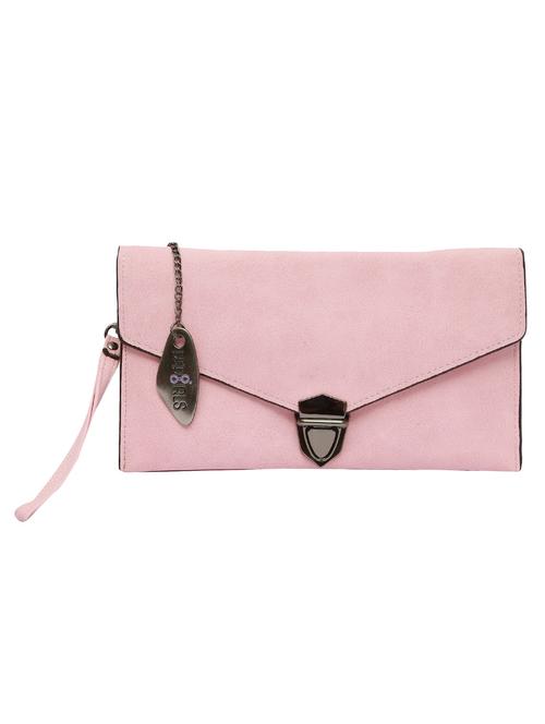 pink leatherette clutch - 12852192 - Very Small Image - 1