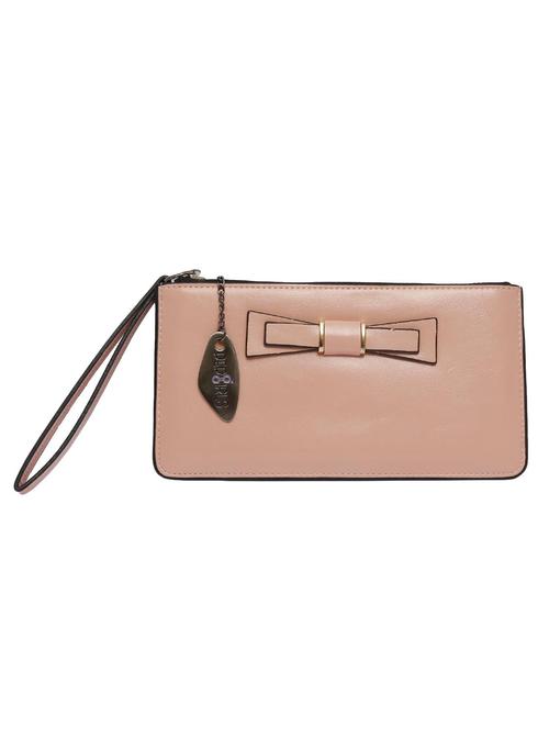 pink leatherette clutch - 12852193 - Very Small Image - 1