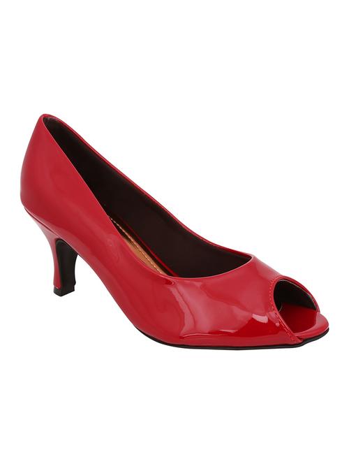 red patent leather slip on sandals - 12858360 - Very Small Image - 1