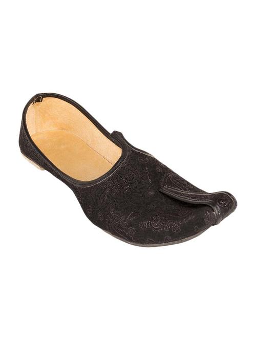 black fabric ethnic mojari - 12866218 - Very Small Image - 1