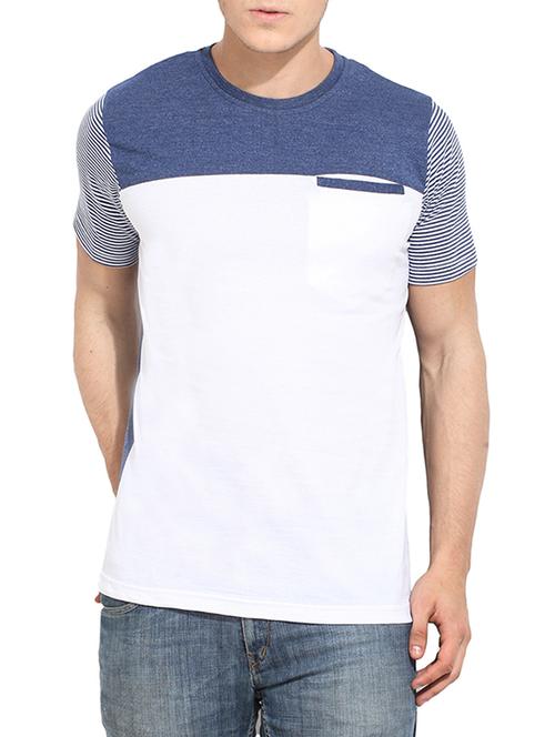 colour block cotton t-shirt - 12867904 - Very Small Image - 1