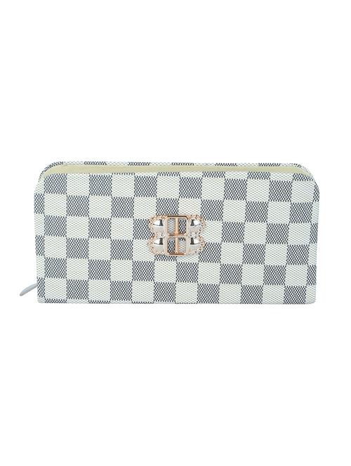 white leatherette clutch - 12868365 - Very Small Image - 1