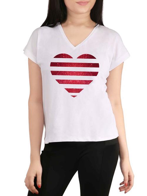 white polyester regular tee - 12868571 - Very Small Image - 1