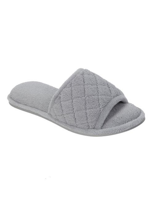 grey fabric slides flip flops - 12868909 - Very Small Image - 1