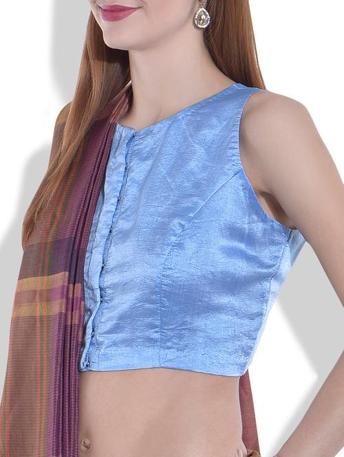 powder blue sleeveless blouse - 1287381 - Very Small Image - 1