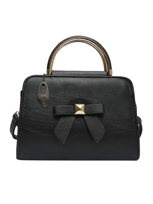 black leatherette sling bag - 12878792 - Very Small Image - 1
