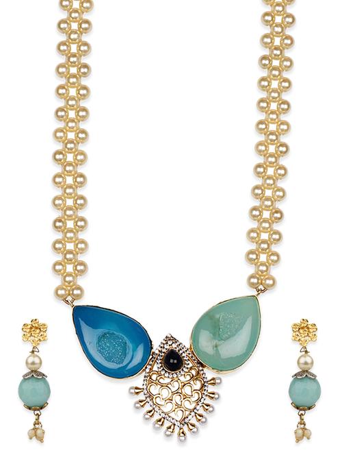 gold brass short necklace - 12883407 - Very Small Image - 1