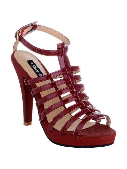 maroon ANKLE strap sandal - 12883460 - Very Small Image - 1