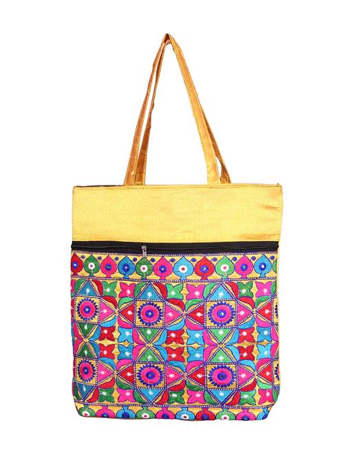 yellow cotton handbag - 12883703 - Very Small Image - 1