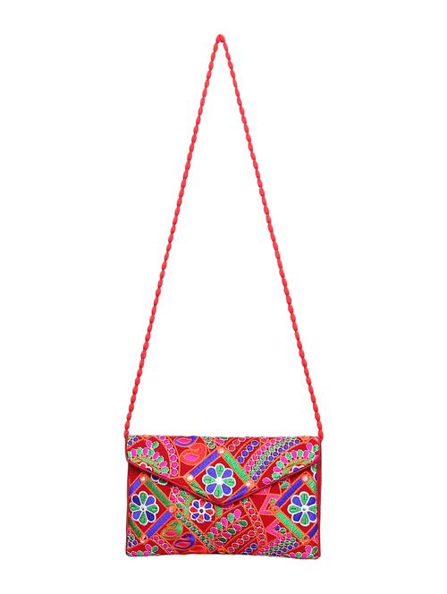 red cotton clutch - 12883783 - Very Small Image - 1
