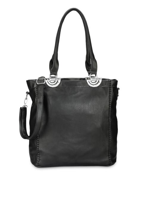 black leatherette handbag with sling - 1288476 - Very Small Image - 1