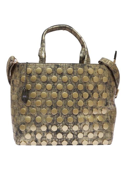 gold leatherette handbag - 12885268 - Very Small Image - 1