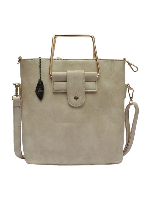 beige leatherette handbag - 12885347 - Very Small Image - 1