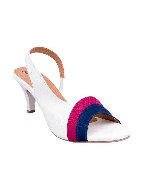 white leather back strap sandals - 12888294 - Very Small Image - 1
