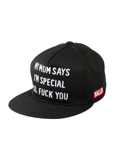 ILU Black Leather Men Caps Snapback Hiphop Boys Girls Hats - 12888842 - Very Small Image - 1