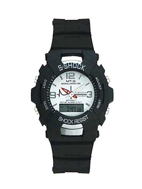 black round dail ana-digi watch - 12889669 - Very Small Image - 1