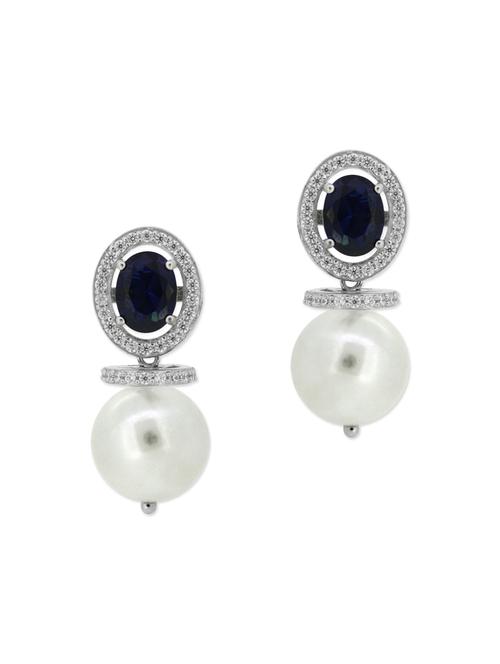 blue silver drop earrings - 12893881 - Very Small Image - 1