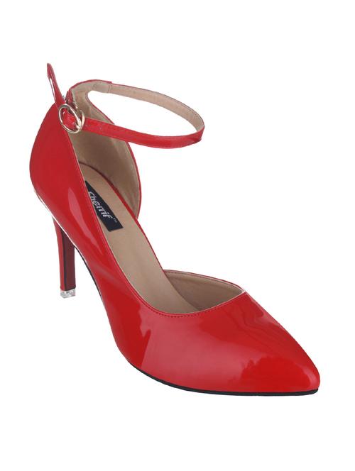 red ankle strap pump - 12894234 - Very Small Image - 1
