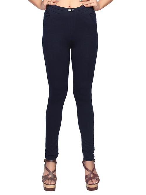 navy blue cotton jeggings - 12895564 - Very Small Image - 1