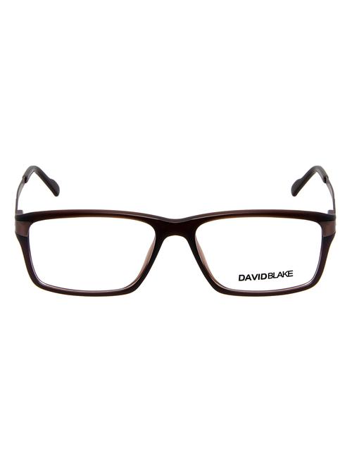 david blake brown rectangular full rim eyeframe - 12898357 - Very Small Image - 1